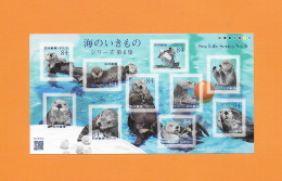 JAPAN 2022  Marine Animals Marine Life VI, Seals, Seals, Sea Life, Small Bow MNH (**) - Nuovi