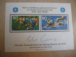 Water Polo Waterpolo Football Olympics 1983 Official Druck Proof Special Color Print Epreuve Imperforated GERMANY - Water Polo