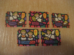 1962 Christmas TB Tuberculosis 5 Poster Stamp Vignette CANADA Tuberculose Label Seal Health Sante - Privaat & Lokale Post