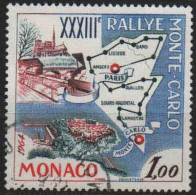 MONACO - XXXIéme Rallye Monte-Carlo - Itinéraire De Paris à Monte Carlo - Gebruikt