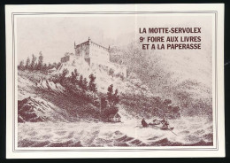 CPM 10.5 X 15 Savoie LA MOTTE-SERVOLEX  9° Foire Livres Paperasse 4-05-1995 Château Lac Barque - La Motte Servolex