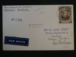 C CONGO BELGE  BELLE  LETTRE  RR 1933 1ER VOL  MANONO A KERBOLO  +AFF. PLAISANT+ - Briefe U. Dokumente