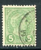 LUXEMBOURG- Y&T N°72- Oblitéré - 1895 Adolfo De Perfíl