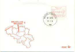 FDC ATM P3056 Brussel 5 - Covers & Documents