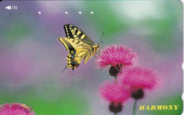 TARJETA DE JAPON DE UNA MARIPOSA (BUTTERFLY) - Butterflies