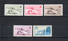 San Pedro Y Miquelon   1939-40  .-   Y&T   Nº    201/205 - Usati