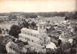 61-LE-MÊLE-SUR-SARTHE- L'EGLISE VUE DU CIEL - Le Mêle-sur-Sarthe