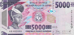 GUINEA 5000 FRANCS 2015 P 49 UNC SC NUEVO - Guinee