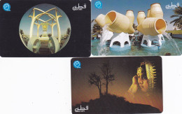 Qatar 3 Phonecards Autelca  - - - Monuments - Qatar