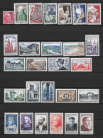 FRANCE, ANNEE COMPLETE 1954 , TIMBRES NEUFS , **  , SANS CHARNIERE, NI TRACE, GOMME D'ORIGINE.TTB . - 1950-1959