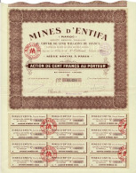 Titre De 1923 - Mines D'Entifa - Maroc - Africa