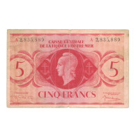 Billet, Afrique-Équatoriale Française, 5 Francs, KM:15d, TB+ - Gabon