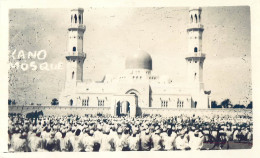 KANO MOSQUE NIGERIA CARTE PHOTO + STAMP TIMBRES NIGERIA AFRICA MUSLIM - Nigeria