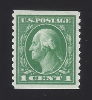 US #443 1914 Green Wmk 190 Perf 10 Vert MNH VF SCV $65 - Nuevos