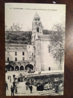 Cpa, écrite En 1909?, 24 Brantôme Ancien Cloître Et Presbytère De L'Abbaye, Animée, Attelage, éd LACROIX, TBE - Brantome