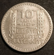 FRANCE - 10 FRANCS 1947 - Turin - Cupronickel - Grosse Tête - Gad 810 - KM 908.1 - 10 Francs