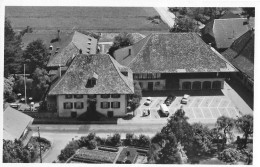 MÜNSINGEN ► Fliegeraufnahme Vom Hotel - Restaurant Löwen Anno 1960 - Münsingen