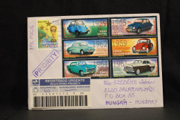 Brazil 2000's Registered Cover To Hungary__(7061) - Lettres & Documents