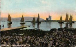 Douglas, "Tower Of Refuge" , Isle Of Man - Davidson Bros. Photocolor 7003 -Sailing Boats - Isola Di Man (dell'uomo)