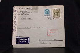 Hungary 1941 Budapest Censored Air Mail Cover To Germany__(7781) - Covers & Documents