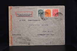 Hungary 1943 Budapest Censored Air Mail Cover To Weimar Germany__(7759) - Lettres & Documents