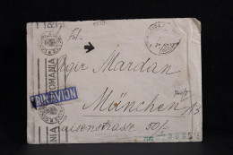 Romania 1941 Timisoara Censored Air Mail Cover To To Munchen Germany__(6339) - Lettres & Documents