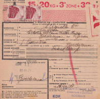 France Colis Postaux Sur Document - Covers & Documents