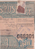 France Colis Postaux Sur Document - Lettres & Documents