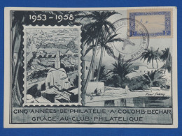 AY19  ALGERIE   BELLE  CARTE  1958  EXPO COLOMB BECHAR  ++CLUB+  AFFR. PLAISANT+ + - Briefe U. Dokumente