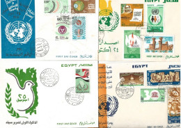 EGYPTE - LOT DE11 LETTRES FDC ANNEE PERIODE 1973 A 1983  TB - Lettres & Documents