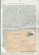 Lac De Tchecoslovaquie écrite En Espéranto - VOYAGEE VERS LA FRANCE EN 1973  - Mald 12814 - Briefe U. Dokumente
