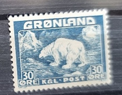 GROENLAND Ours, Bear, Oso, Tragen. Yvert N° 7* Neuf Avec Charnière - Bears