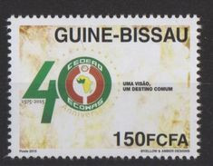 Guiné Bissau Guinea Guinée 2015 Emission Commune Joint Issue CEDEAO ECOWAS 40 Ans 40 Years - Guinée-Bissau