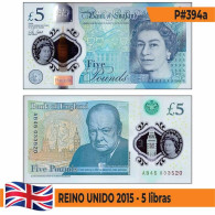 B0782# Reino Unido 2015. 5 Libras (UNC) P#394a - 5 Pounds
