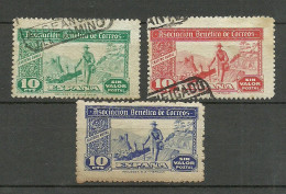 Espana Spain 1930ies GUERRA CIVIL Civil War Benefica De Correos O/* - Bienfaisance