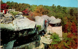 Tennessee Chattanooga Lookout Mountain Rock City Observation Point And Undercliff Terrace From Lover's Leap 1957 - Chattanooga