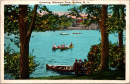 New York Buffalo Delaware Park Canoeing 1935 - Buffalo