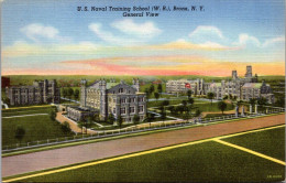 New York City Bronx U S Naval Training School General View Curteich - Bronx