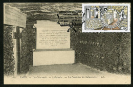 FRANCE (2023) Carte Maximum Card - Salon Philatélique De Printemps, Les Catacombes De Paris, Crânes, Ossuaire, Fondation - 2020-…