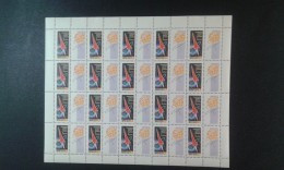 RUSSIA 1962 MNH (**)YVERT 2506 ,the Anniversary Of The First Manned Flight In Cosmos.rocket ,  .in The Entire Sheet. Neu - Feuilles Complètes