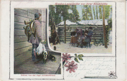 Alaska-Lappländer Vor Ihrer Blockhütte / Eskimo Von Der Jagd Zurückkehrend Postcard  (58663) - Andere & Zonder Classificatie