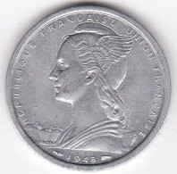 A.O.F. Union Française 2 Francs 1948 , Aluminium, LEC# 12 , KM# 4 - Afrique Occidentale Française