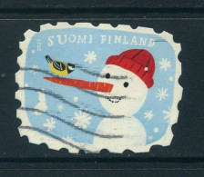 Finland 2021 - Christmas Snowman, Used Stamp. - Oblitérés