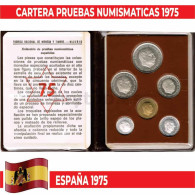 M0002# España 1975. Cartera Pruebas Numismáticas 1975 (FDC) - Mint Sets & Proof Sets