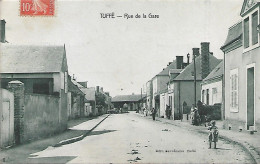 TUFFE -   Rue De  La Gare - Cliché Peu Courant - Tuffe