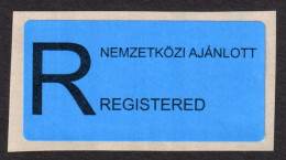 International Additional REGISTERED LETTER COVER Vignette Label - Blue - HUNGARY 2020 - Automaatzegels [ATM]