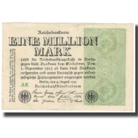 Billet, Allemagne, 1 Million Mark, 1923, 1923-08-09, KM:101, SPL - 1 Million Mark