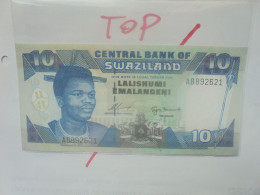 SWAZILAND 10 EMALANGENI 1995 Signature N°7 Neuf/UNC(B.29) - Swaziland