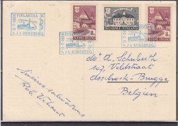 Finlande - Carte Postale De 1956 - Oblit Runeberg - Ponts - - Covers & Documents