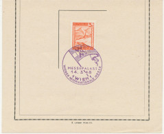 ÖSTERREICH SONDERSTEMPEL 19487 „WIM MESSEPALAST 14.3.48 – 1 WIEN 1 – WIENER INTERNATIONALE MESSE“ In Seltene Stempelfarb - Briefe U. Dokumente